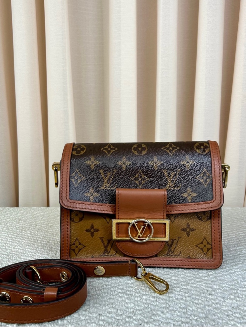 Louis Vuitton Two-Tone Brown Monogram Mini Crossbody Bag